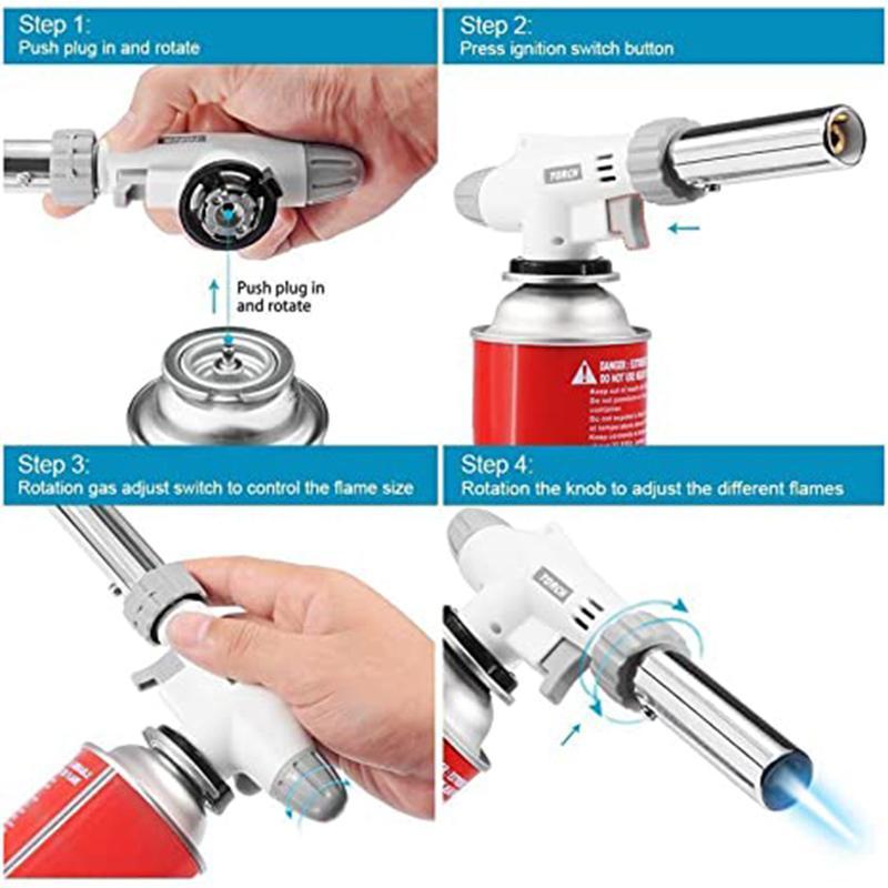 ⚡Butan-Taschenlampe Küche Blasfeuerzeug