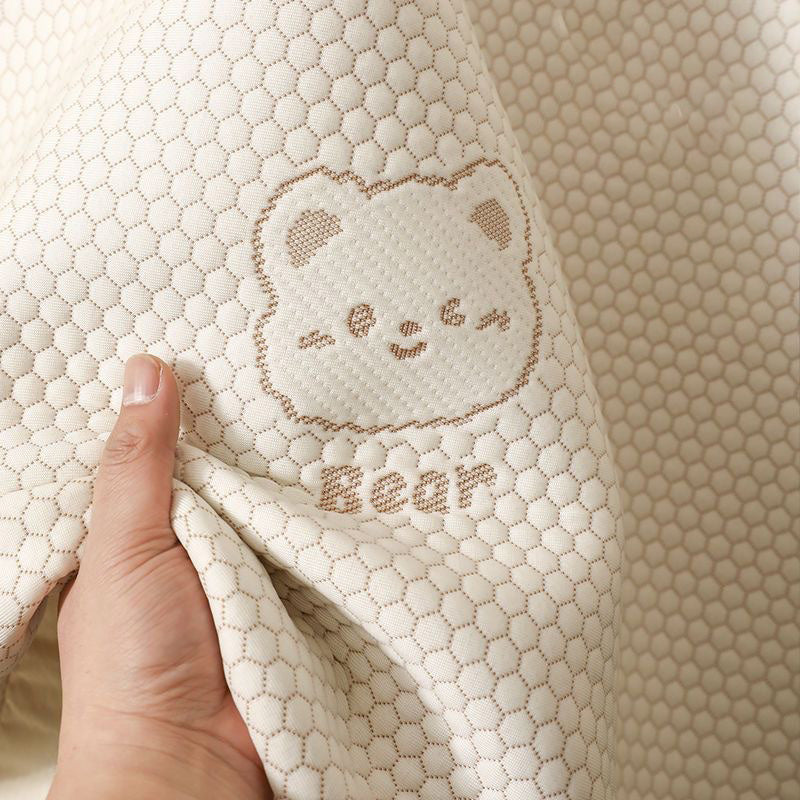 🛏️Cooles, atmungsaktives 3-teiliges Bettwäscheset mit niedlichem Bären-Jacquardmuster