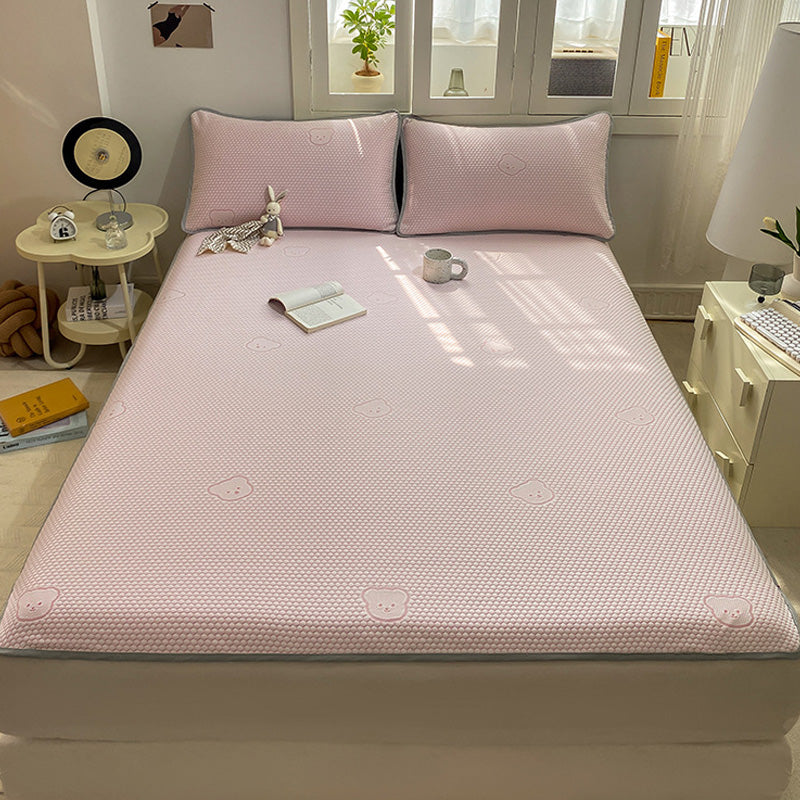 🛏️Cooles, atmungsaktives 3-teiliges Bettwäscheset mit niedlichem Bären-Jacquardmuster
