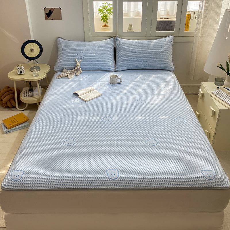 🛏️Cooles, atmungsaktives 3-teiliges Bettwäscheset mit niedlichem Bären-Jacquardmuster