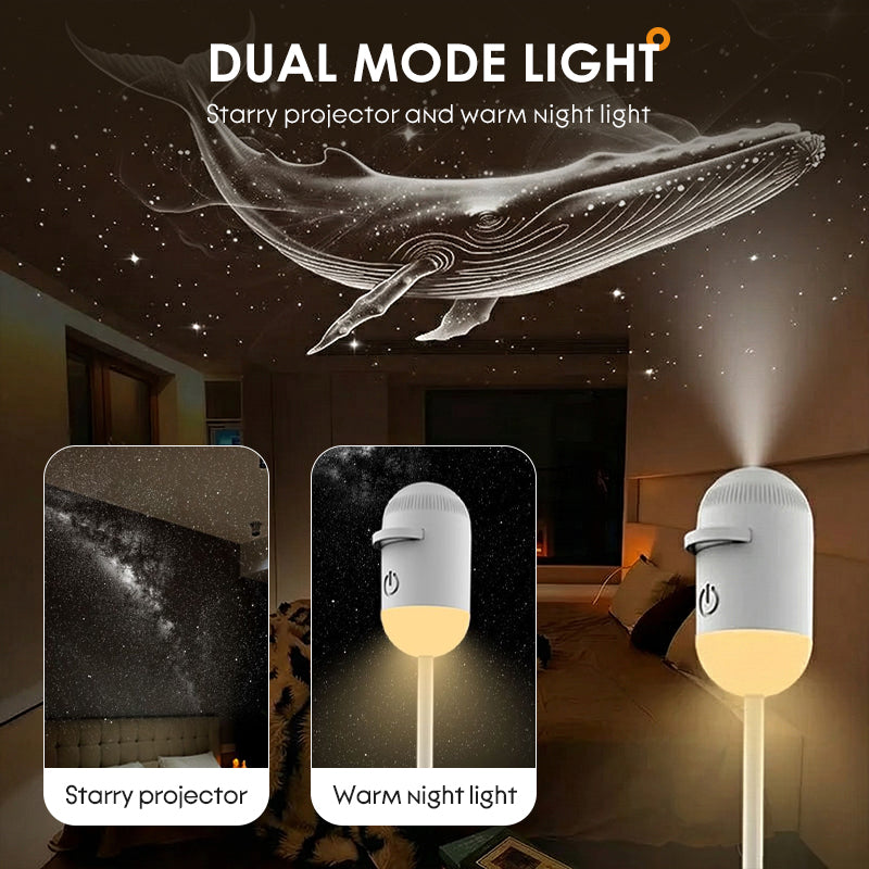 🌙 HALF PRICE DEAL 💥 2-in-1 Sternenprojektor & Nachtlicht ✨ verwandelt dein Zuhause in einen Traumhimmel 🌌