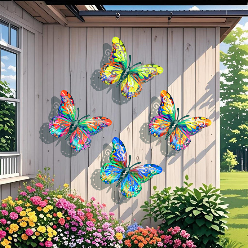 🎨Metall-Schmetterling als Wanddekoration für den Außenbereich🦋✨