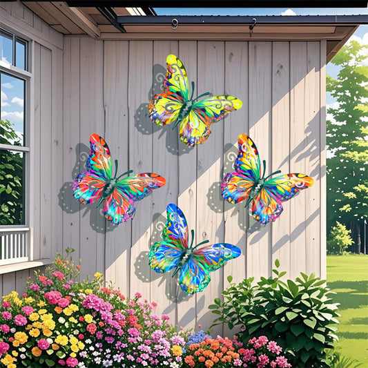 🎨Metall-Schmetterling als Wanddekoration für den Außenbereich🦋✨