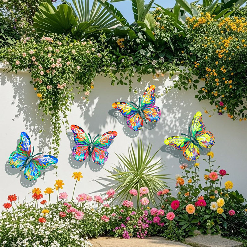 🎨Metall-Schmetterling als Wanddekoration für den Außenbereich🦋✨