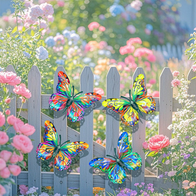 🎨Metall-Schmetterling als Wanddekoration für den Außenbereich🦋✨