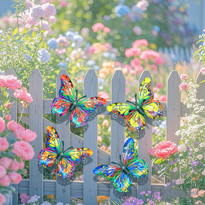 🎨Metall-Schmetterling als Wanddekoration für den Außenbereich🦋✨