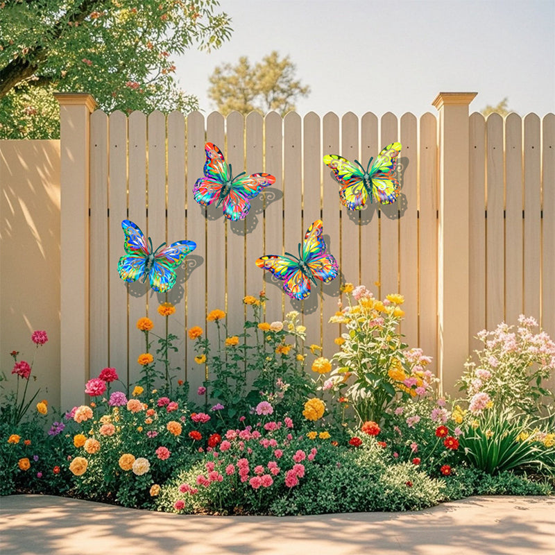 🎨Metall-Schmetterling als Wanddekoration für den Außenbereich🦋✨