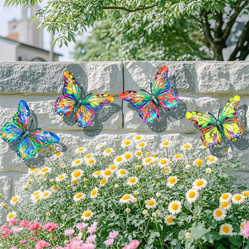 🎨Metall-Schmetterling als Wanddekoration für den Außenbereich🦋✨