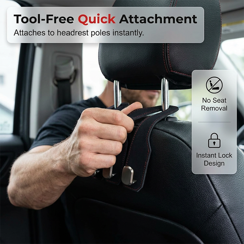 🔥Multifunktionale Haken für die Kopfstützen im Auto🚗✨