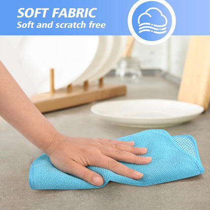 Dual-Sided Microfiber & Mesh Cleaning Cloth