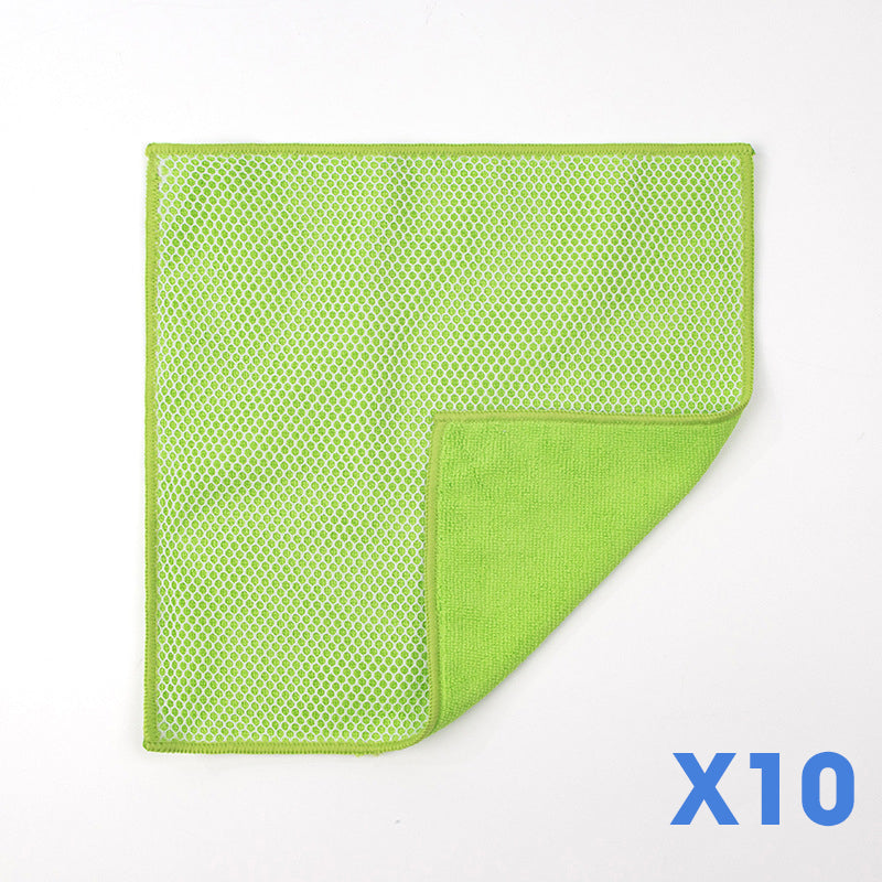 Dual-Sided Microfiber & Mesh Cleaning Cloth