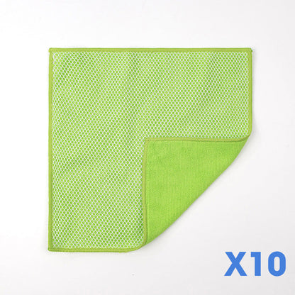 Dual-Sided Microfiber & Mesh Cleaning Cloth