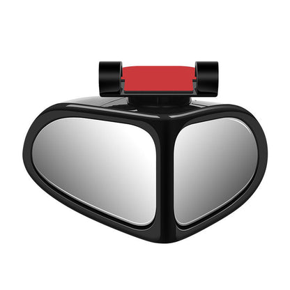 🚗 Doppel Spiegel für toten Winkel – 360° drehbar, HD Glas, wetterfester Kleber – simultane Sicht auf Vorder- & Hinterräder – für sicheres Parken & Spurwechsel