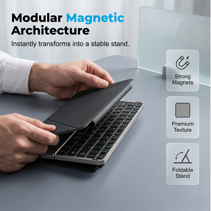 Ultradünne, zusammenklappbare Tastatur mit Touchpad und integriertem Ständer📱