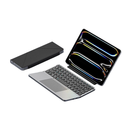 Ultradünne, zusammenklappbare Tastatur mit Touchpad und integriertem Ständer📱