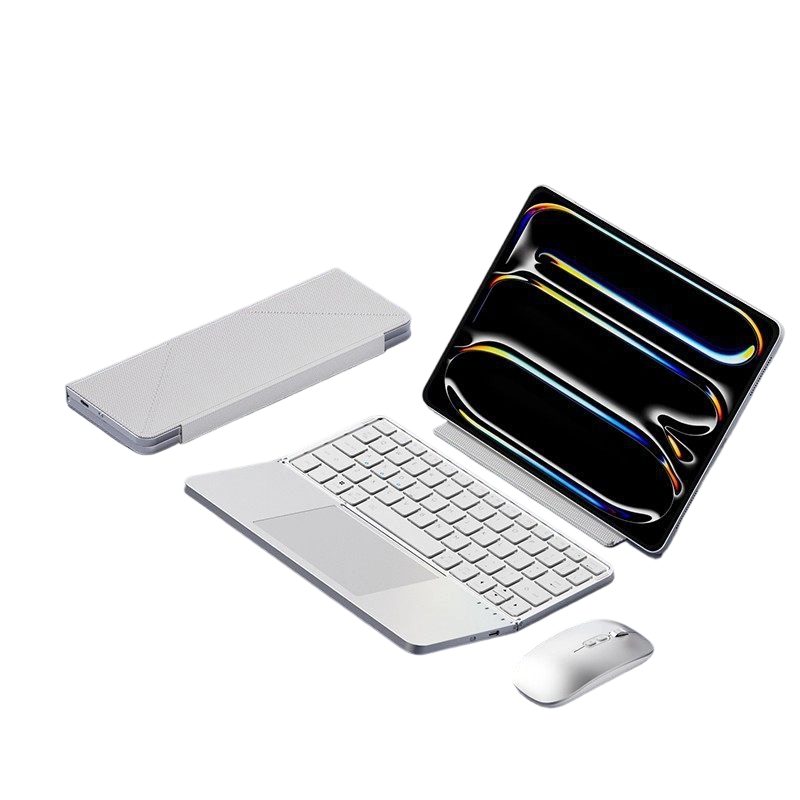 Ultradünne, zusammenklappbare Tastatur mit Touchpad und integriertem Ständer📱