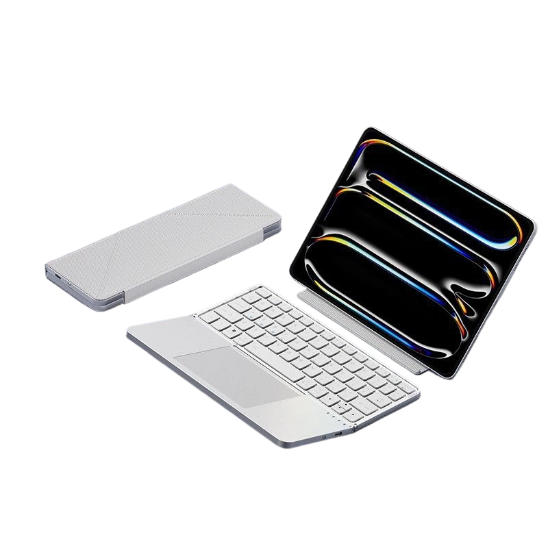 Ultradünne, zusammenklappbare Tastatur mit Touchpad und integriertem Ständer📱