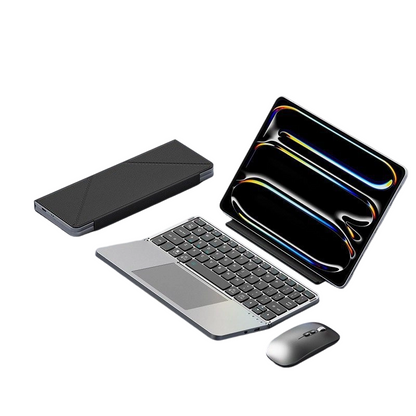 Ultradünne, zusammenklappbare Tastatur mit Touchpad und integriertem Ständer📱