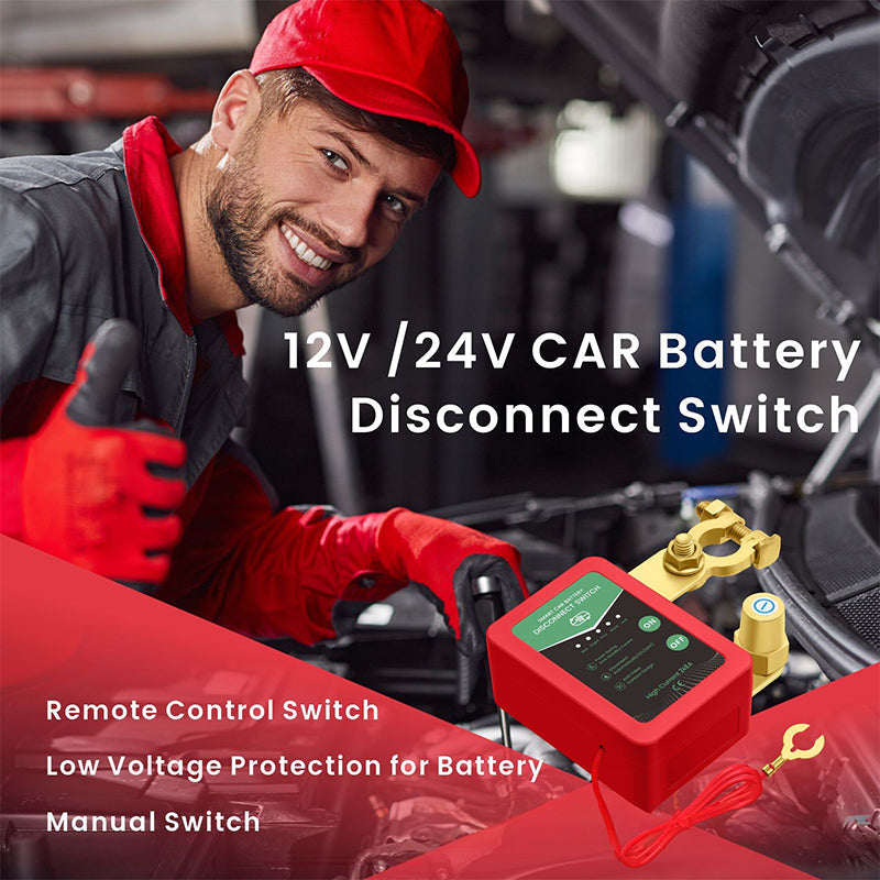Batterietrennschalter für PKWs (12 V/24 V) mit Fernbedienung⚙️