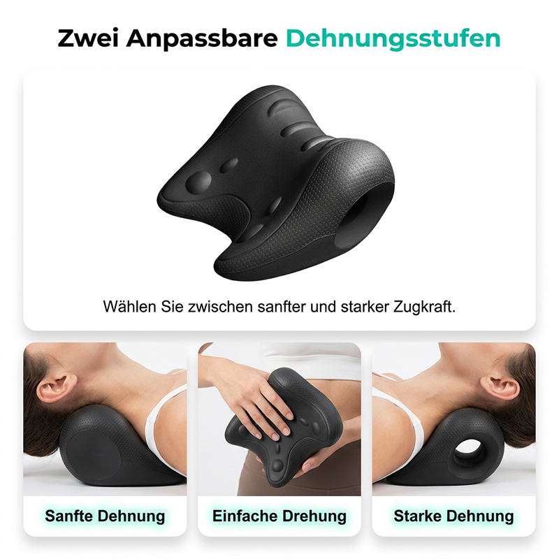 🧘U-förmiges Nackenstrecker-Kissen🛏️