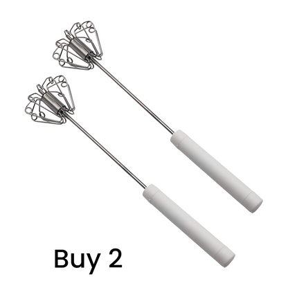 🔥LAST DAY SALE - 50% OFF🔥Stainless Steel Semi-Automatic Hand Egg Beater