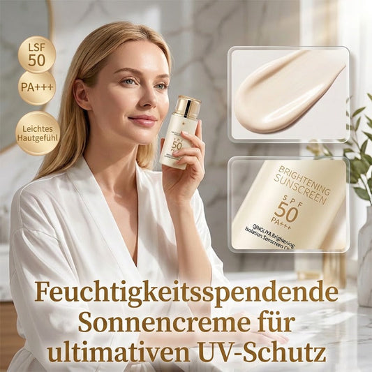 🔥Feuchtigkeitsspendende und aufhellende Sonnencreme mit SPF50+☀️