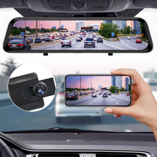 12-Zoll-4K-Dashcam mit HD-Nachtsichtfunktion für vorne und hinten🚗