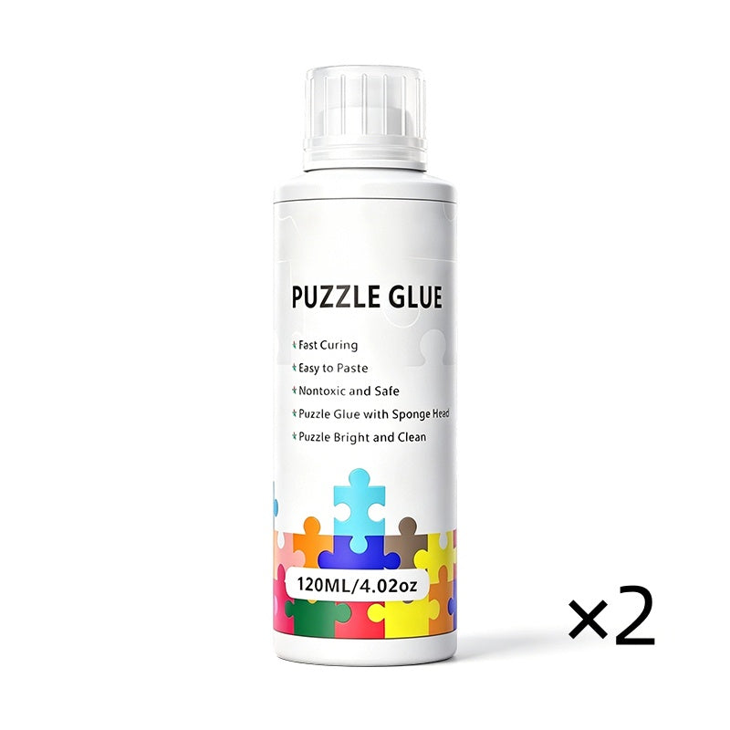 🧩 Colla per puzzle non tossica – sicura per grandi e piccini! 🟢