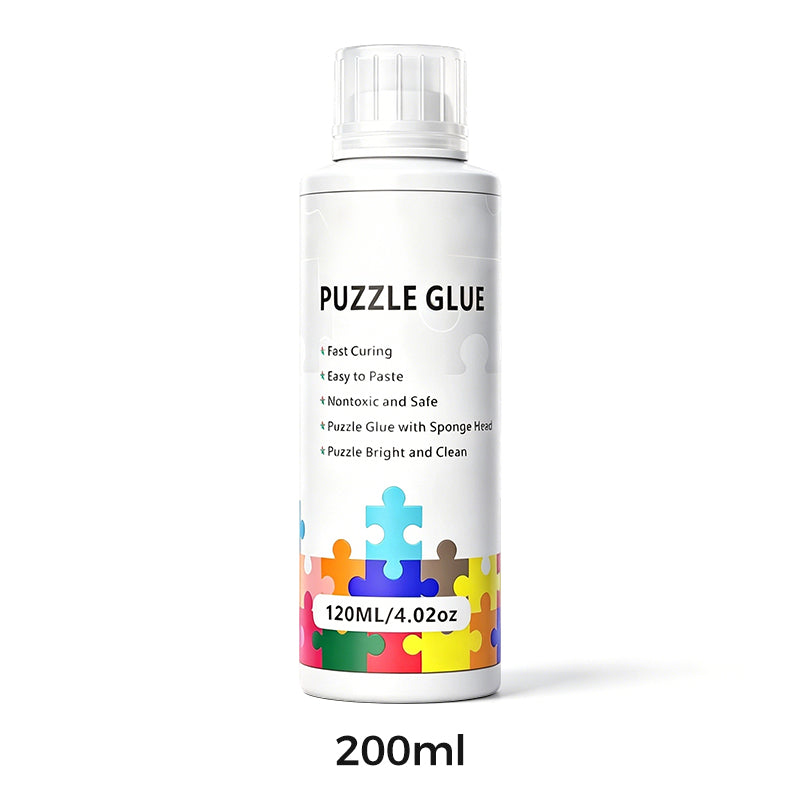 🧩 Colla per puzzle non tossica – sicura per grandi e piccini! 🟢