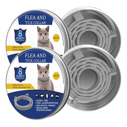 Verstellbare Floh- und Zeckenhalsbänder für Hunde und Katzen🌿🐾