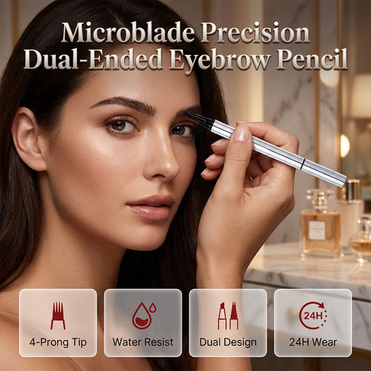Wasserdichter Microblading-Augenbrauenstift mit zwei Spitzen