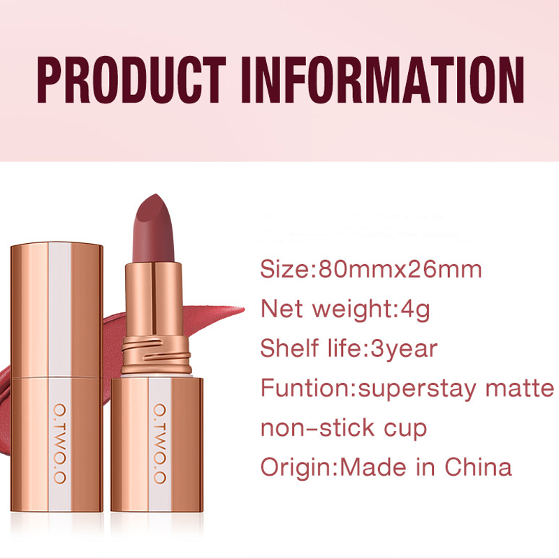 24 Stunden lang haltbarer matter Lippenstift☕💋