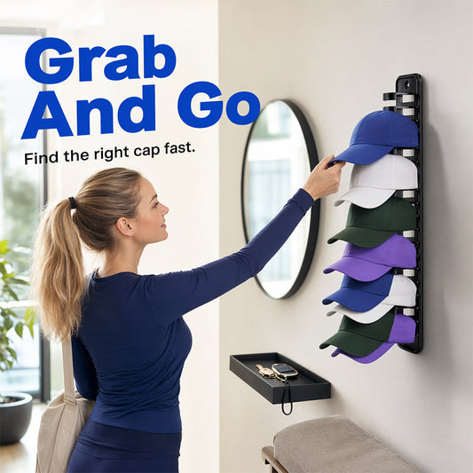 📢📢 50 % RABATT!! ⏰ Platzsparender Hutständer – Ordnung und Funktionalität für jeden Kleiderschrank! 🎩✨🧢
