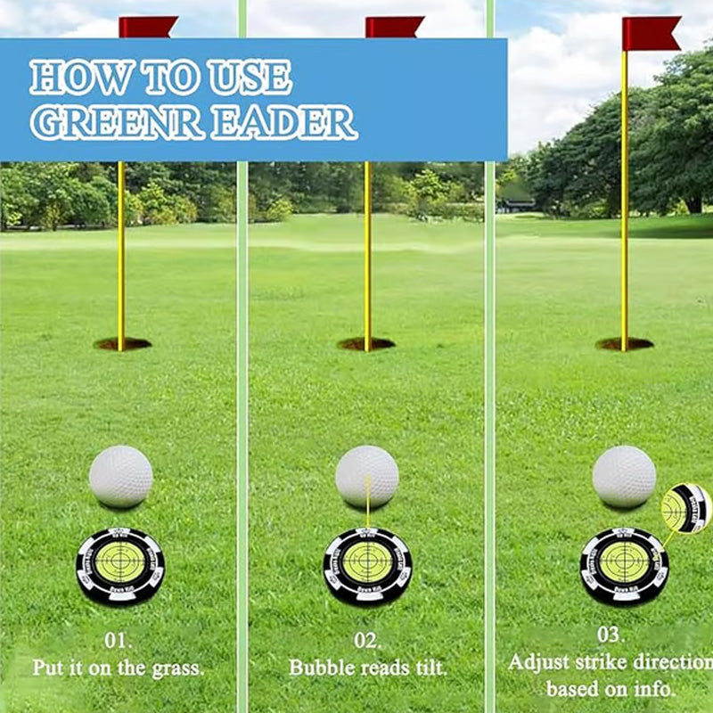 📢📢1 kaufen 1 gratis ! 50 % Rabatt!! ⏰ Präzisions-Golfgrün-Nivelliergerät & Ballmarker⛳