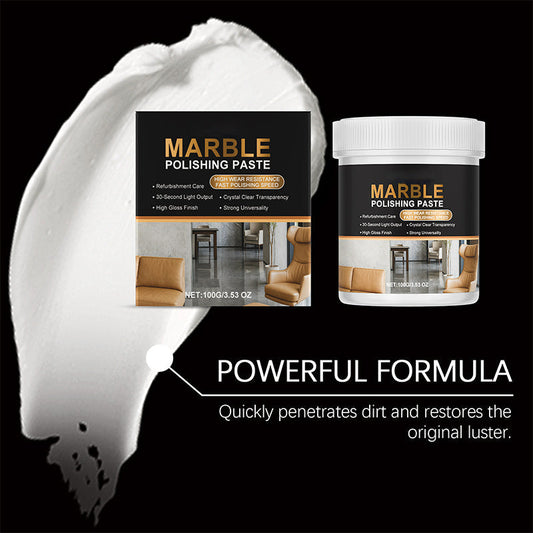 50% RABATT! Marmor-Polierpaste – Gebrauchsfertige Wachspaste für brillanten Glanz & Schutz – Perfekt für Fensterbänke, Arbeitsplatten & Naturstein im Innenbereich 🏠