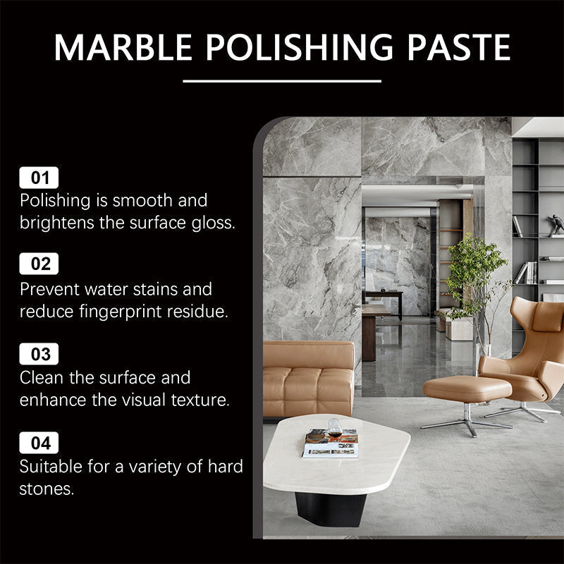 50% RABATT! Marmor-Polierpaste – Gebrauchsfertige Wachspaste für brillanten Glanz & Schutz – Perfekt für Fensterbänke, Arbeitsplatten & Naturstein im Innenbereich 🏠