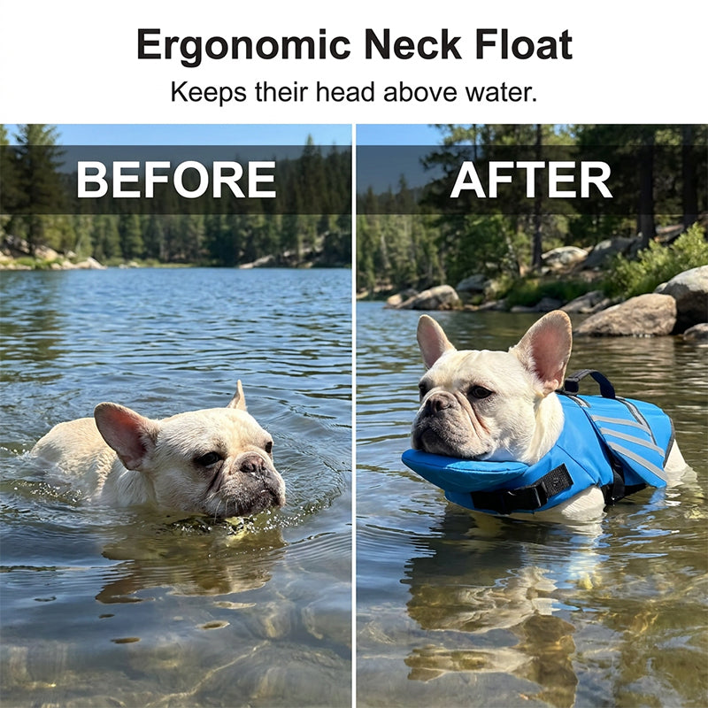 🐶🦺 Giubbotto di salvataggio riflettente a forma di ali d'angelo per cani ✨🌊