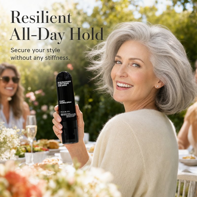 🍑✨Haar‑Volumen‑Spray mit Pfirsichduft, langanhaltend, gibt mehr Fülle, leichtes Styling‑Spray für glattes, flaches Haar