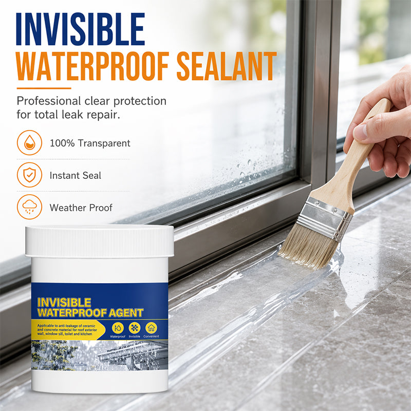 🔥Heißer Sonderverkauf: 50 % Rabatt🔥 Unsichtbares, wasserfestes Dichtungsmittel, 100 g – transparent, zum Auftragen mit dem Pinsel, schnell trocknend, für Dach, Wand und Waschbecken 💧