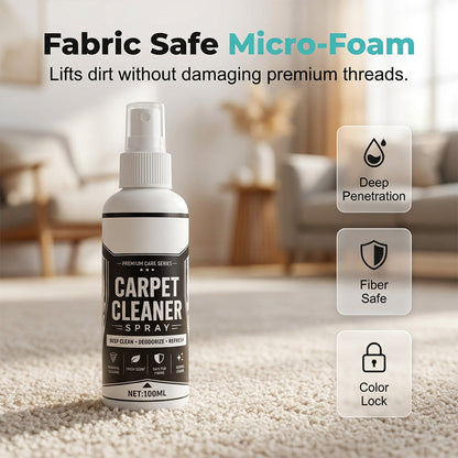 📢📢50 % Rabatt!!🧼✨ Tiefenreinigendes Teppichspray – entfernt hartnäckige Flecken und neutralisiert Gerüche sofort!