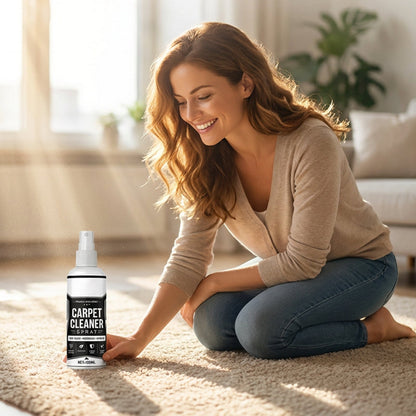📢📢50 % Rabatt!!🧼✨ Tiefenreinigendes Teppichspray – entfernt hartnäckige Flecken und neutralisiert Gerüche sofort!