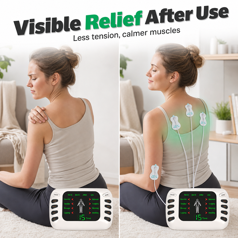 Tragbares elektrisches Massagegerät zur Linderung von Müdigkeit
