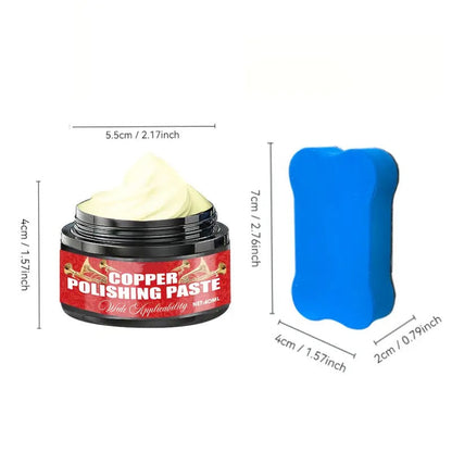 Kupfer-Messing-Polierpaste mit Schwamm