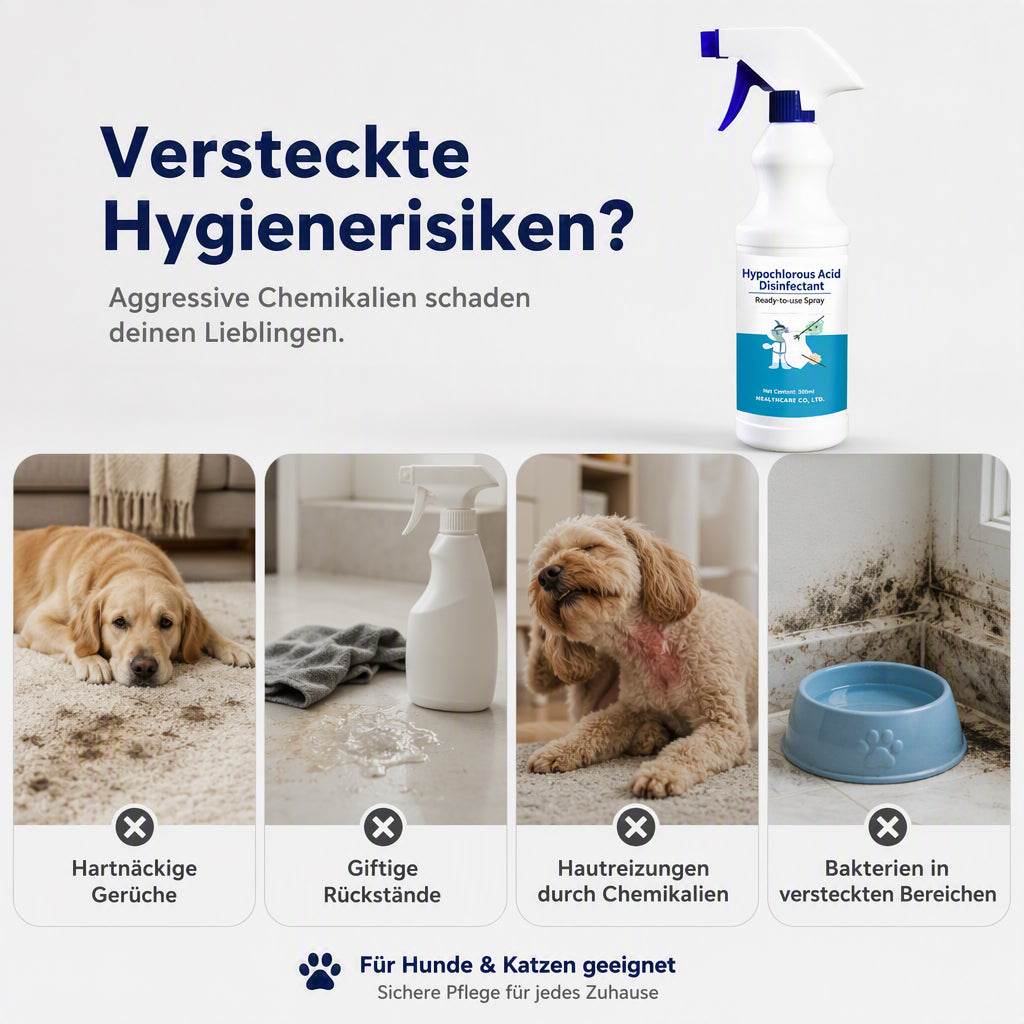 Multifunktionales Desinfektionsspray mit Hypochloriger Säure Medizinische Qualität