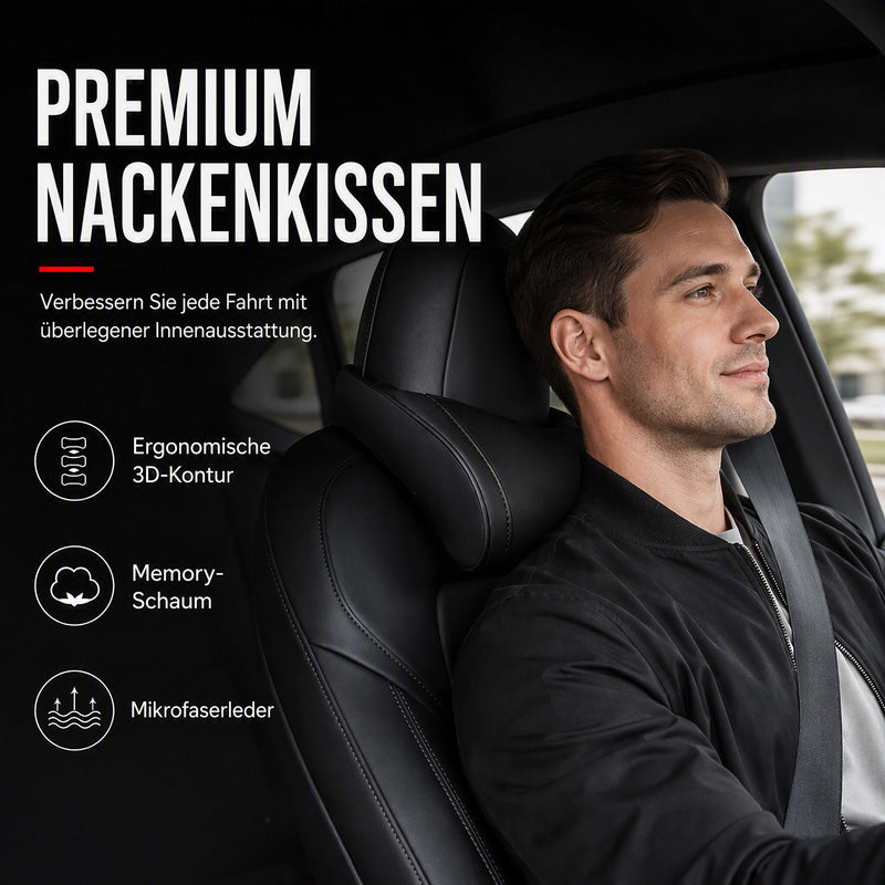 Ergonomisches Auto-Kopfstützenkissen aus Memory-Schaum