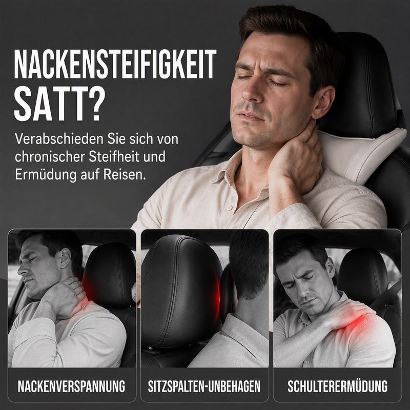 Ergonomisches Auto-Kopfstützenkissen aus Memory-Schaum