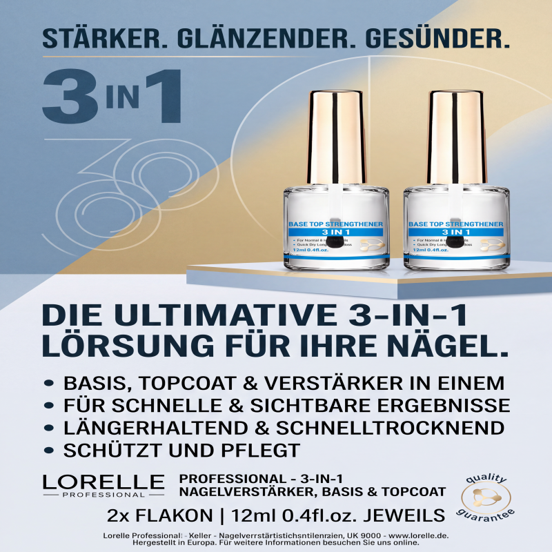 📢📢Heiße Aktion: 1+1 GRATIS!⏰ Professioneller Nagelhärter mit Milchprotein – intensive Pflege, stärkere Nägel und ein gesunder, natürlicher Glanz ✨