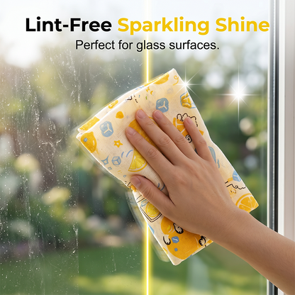 Printed Tear-Off Microfiber Cleaning Cloths for Kitchen