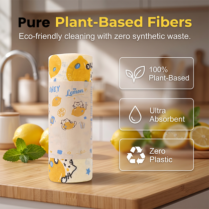 Printed Tear-Off Microfiber Cleaning Cloths for Kitchen
