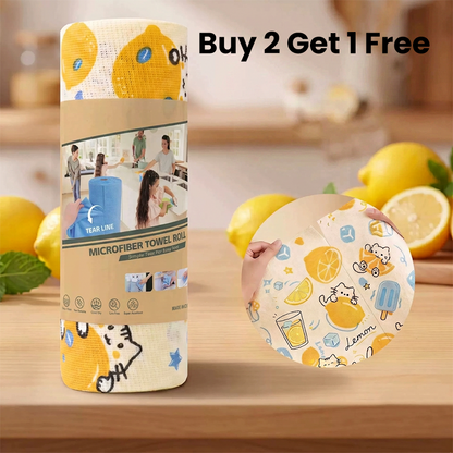 Printed Tear-Off Microfiber Cleaning Cloths for Kitchen